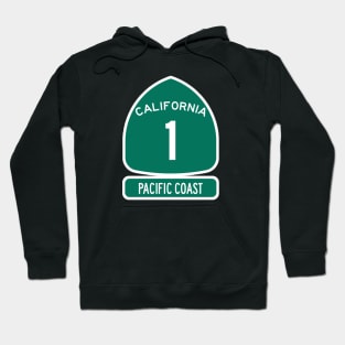 PACIFIC COAST Highway 1 California Sign Hoodie